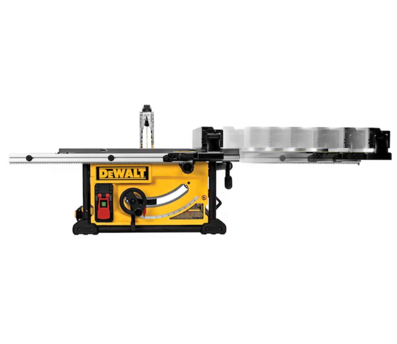 Corded Portable DEWALT 10-in 15-Amp  Jobsite Table Saw with Foldable Rolling Stand